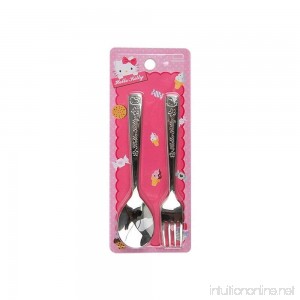 Lock & Lock Hello Kitty Cookie All Stainless Steel Spoon Fork Set - B00JKGSCNM